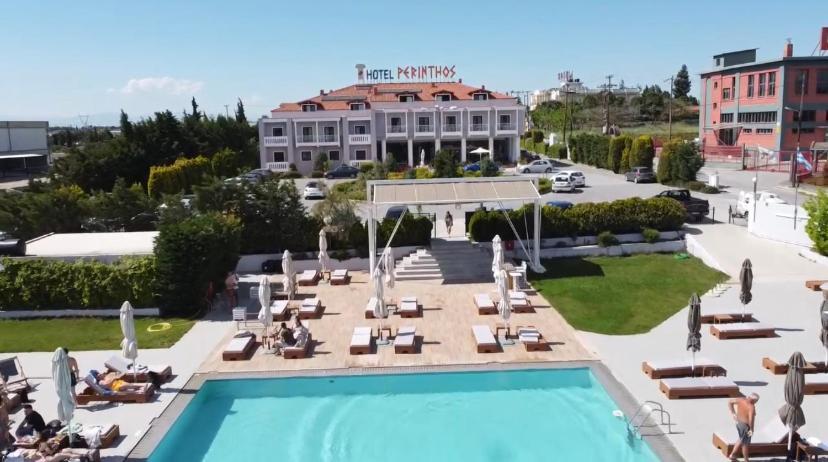 Perinthos Hotel Anchialos Exterior foto